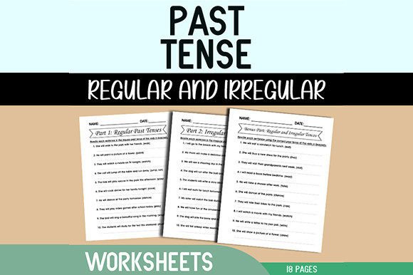 Download Past Tense Regular and Irregular Verb - Premium Bundle
