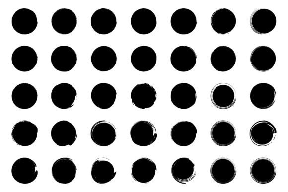 Download Circle Shape Brush, Abstract Vector - Brush Collection