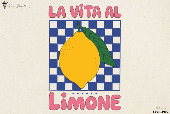 Download Retro Summer Lemon SVG PNG - Lemon svg Collection